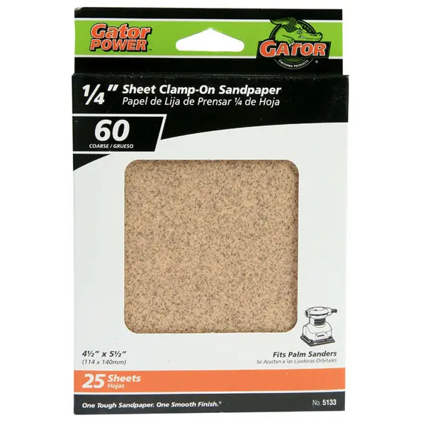 Gator Multi-Surface Clamp-On 1/4 Sanding Sheet - 100 Grit 