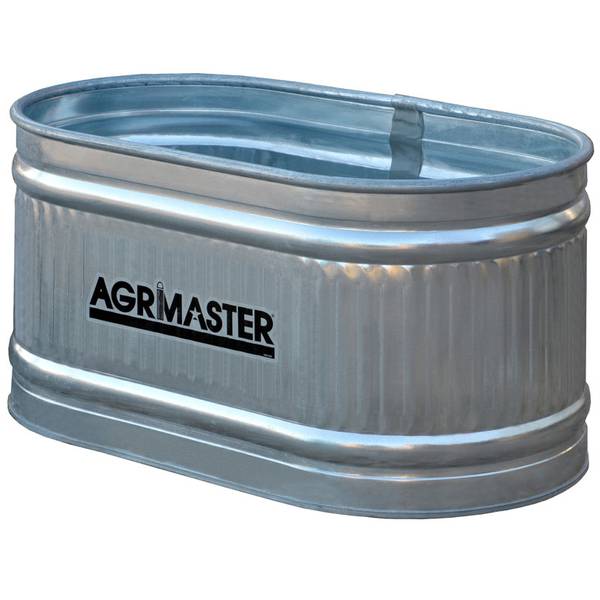 Agrimaster Galvanized Stock Tank, Livestock Feed Tank Bathtub