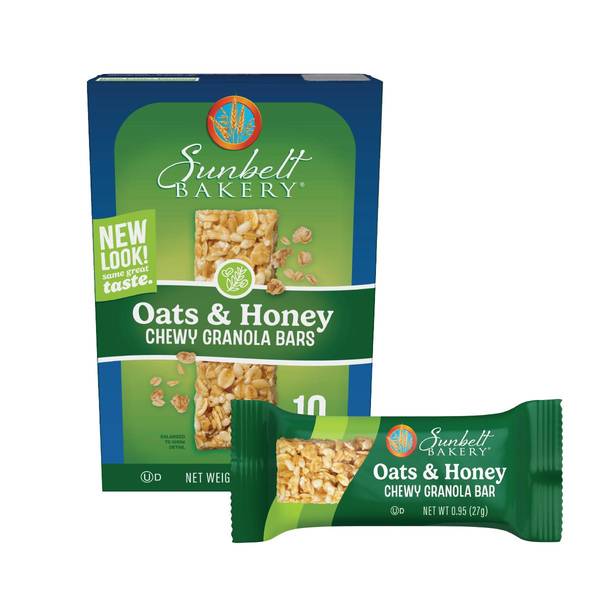 Photo of 10-Count Oats and Honey Chewy Granola Bars