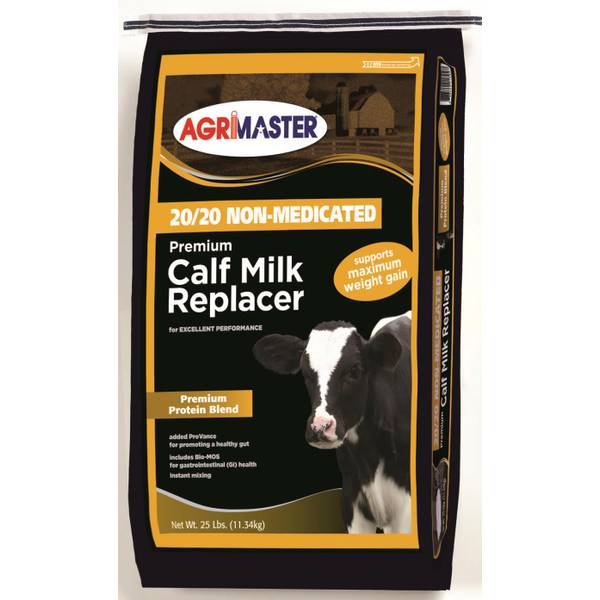 Agrimaster 25 lb Premium Calf Milk Replacer 20/20 Non-Medicated ...