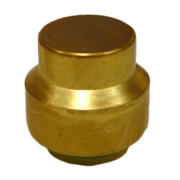 JMF Lead Free Brass Pushtofit Test Cap, 1/2" LF2315708989802
