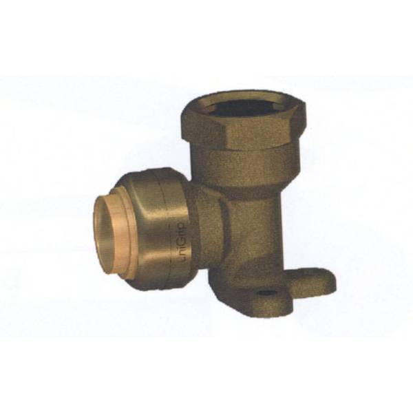 Photo of 1/2" Lead Free 90 degree Brass Push-to-Fit DE Elbow