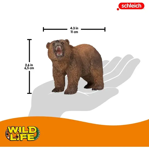 Schleich Wild Life Grizzly Bear - 14685 | Blain's Farm & Fleet