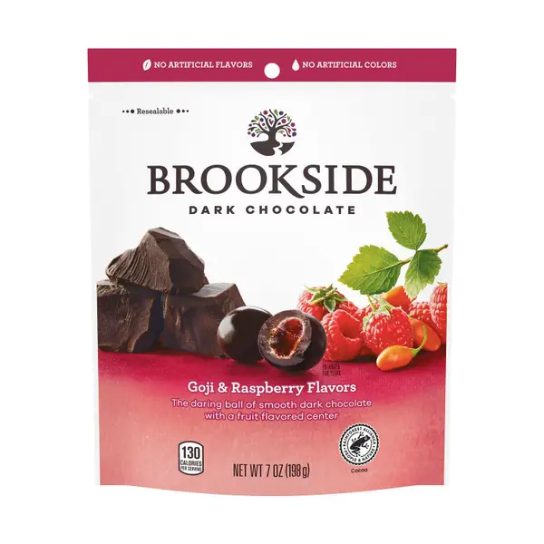 BROOKSIDE 7 oz Dark Chocolate, Goji and Raspberry Candy