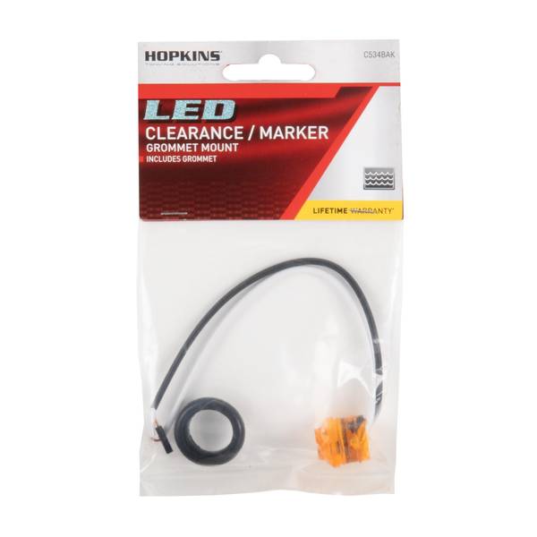 Photo of LED 3/4" Round Clearance/Side Marker with Rubber Grommet