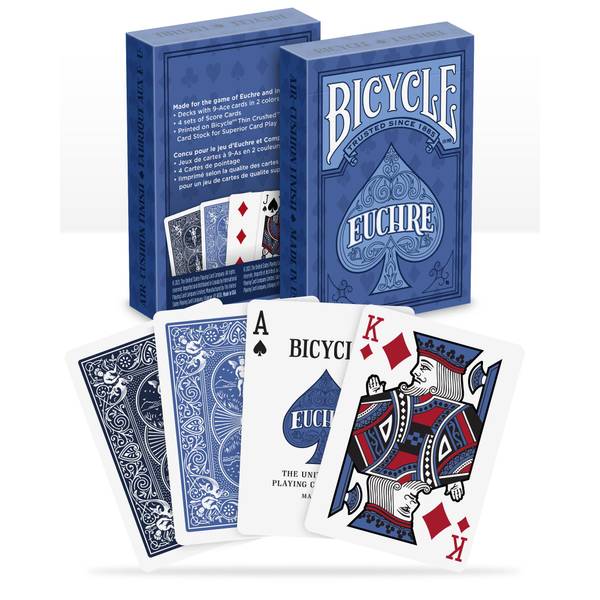 Euchre Bicycle Playing Cards Game Set That Includes 2 Decks Playing Cards New! 