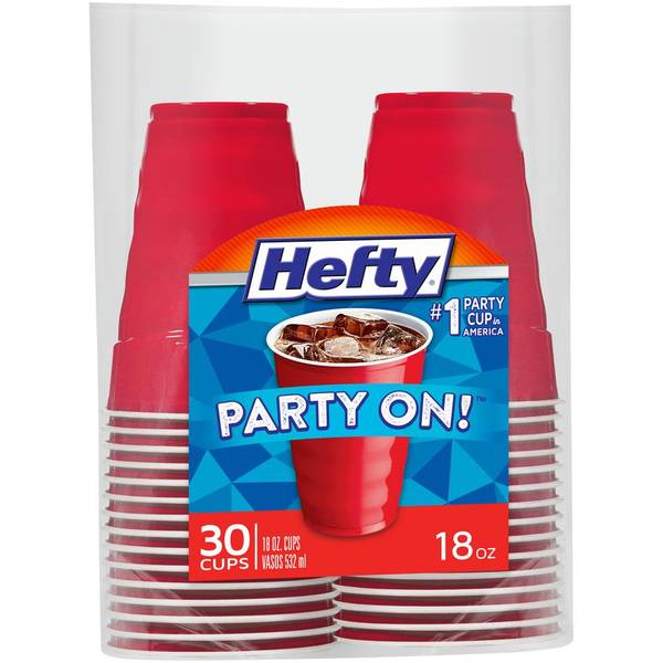 Hefty Cups, 18 Ounce - 30 cups