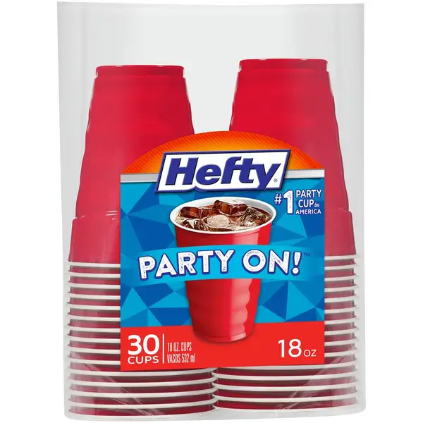 [600 PACK] 16 Oz Red Plastic Cups - Red Disposable Plastic Party