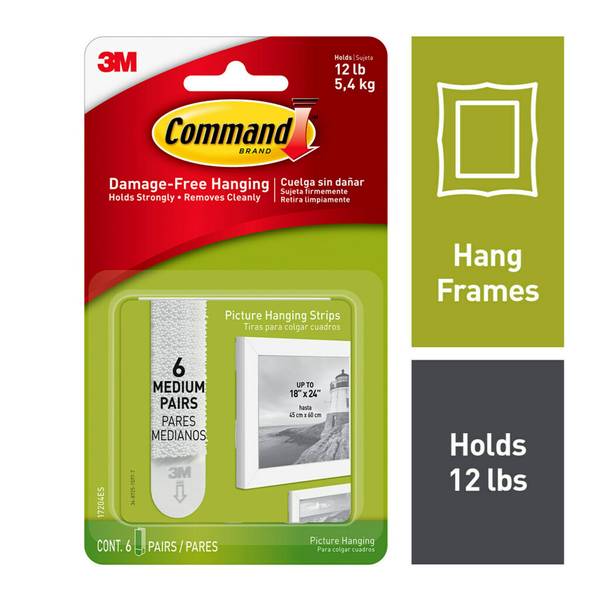 Command Picture Velcro Strips and Hooks - STOP DRILLING HOLES! 