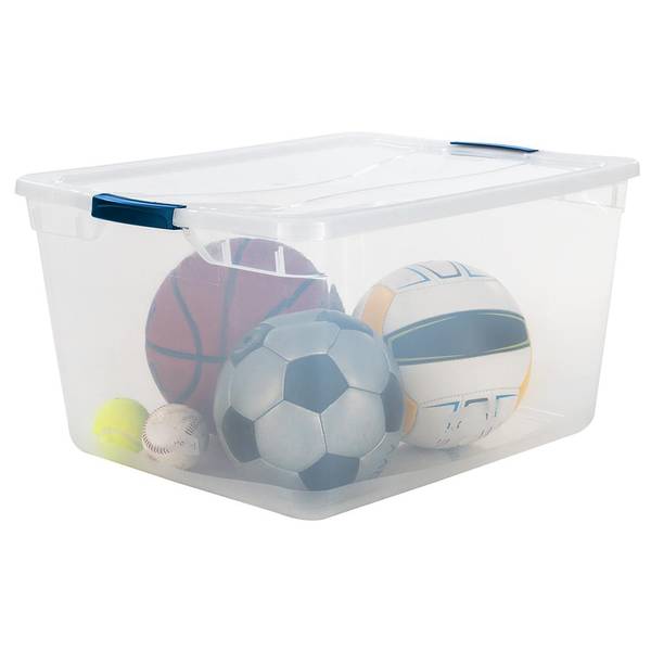 Rubbermaid Cleverstore Storage Tote - Clear, 71 qt - Kroger