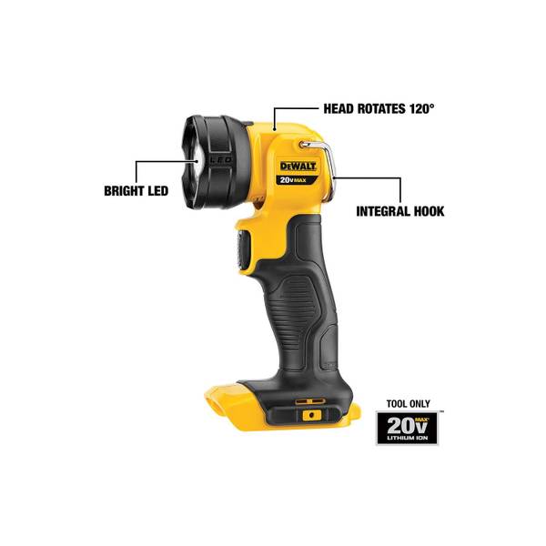 dewalt rechargeable flashlight with battery Hiesuan for 20v Battery, 12W 1120LM 20v LED Work Light USB-A Port, 4 Modes Lighting for Repairing, Garage, Camping, Power Outages : Tools & Home Improvement 3 bright white LEDs illuminate dark jobsite work areas plus 1 bright red LED to preserve night vision DeWalt DCL182 USB-C Rechargeable LED