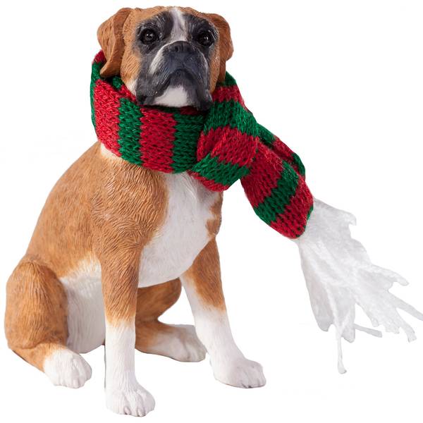 Sandicast Boxer Christmas Ornament - One Size