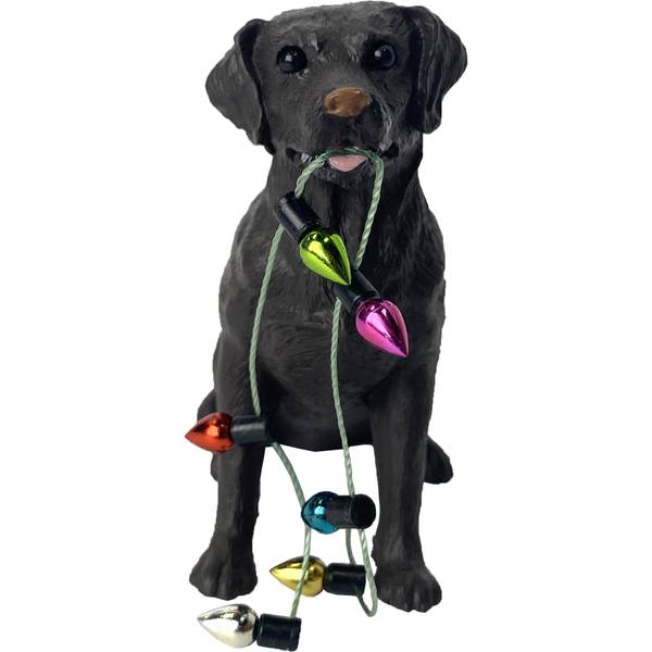 Black lab 2024 ornament hallmark