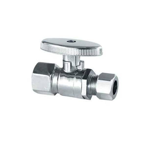 EFIELD 10-Pack 1/2" FIP X 3/8" OD 1/4-Turn Compression Straight Stop Valves – For Water Lines