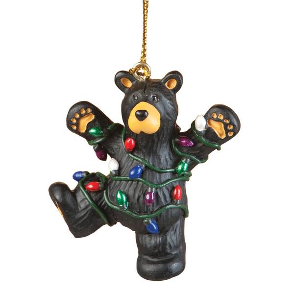 Big Sky Carvers Bear Wrapped in Lights Ornament - B5070081 | Blain's ...