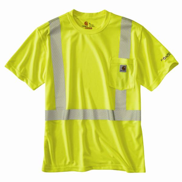 Carhartt Men's Short Sleeve Force High Visibility Class 2 T-Shirt -  100495-323-S