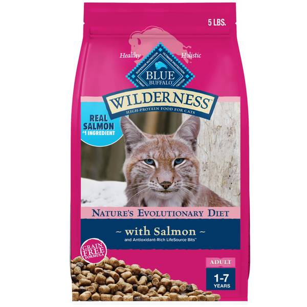 Photo of Wilderness Natural Adult Dry Cat Food, 5 lb, Real Salmon
