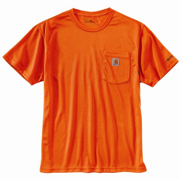 Carhartt Men's Short Sleeve Force High Visibility Enhanced T-Shirt ...