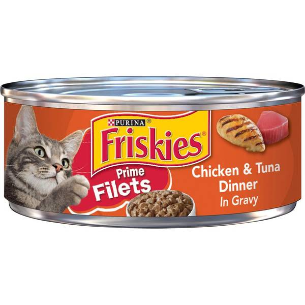 Photo of Prime Filets Chicken and Tuna Dinner Cat Food 5.5 oz, Real Chicken and Tuna