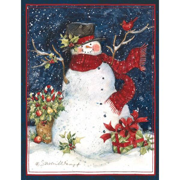 Lang 18Count Snowman Scarf Holiday Cards 1004689 Blain's Farm & Fleet