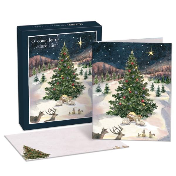 Photo of 18-Count Let Us Adore Him Christmas Cards