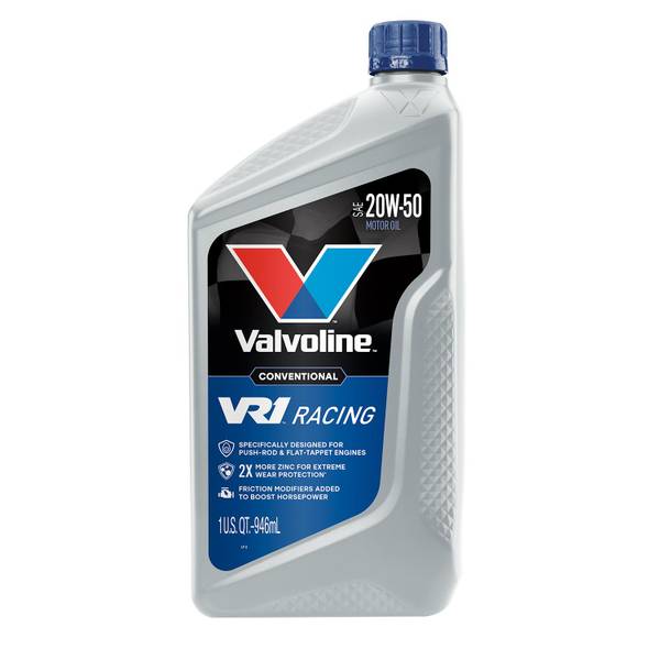 Photo of 1 Quart Case of 6 VR1 Racing SAE 20W-50 Motor Oil