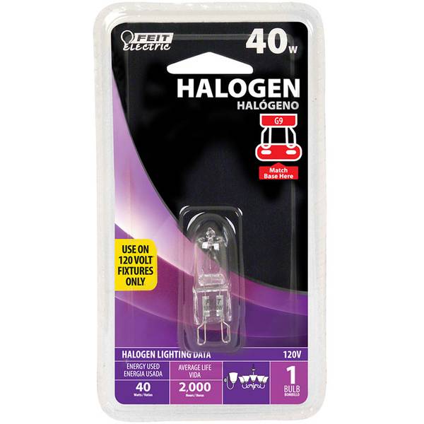 FEIT Electric 40Watt Halogen G9 Base Bulb BPQ40/G9/RP Blain's Farm & Fleet