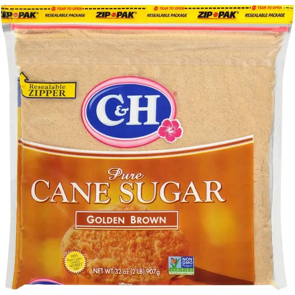 C&H 2lb Light Brown Sugar Zipper Bag - 264871 | Blain's Farm & Fleet