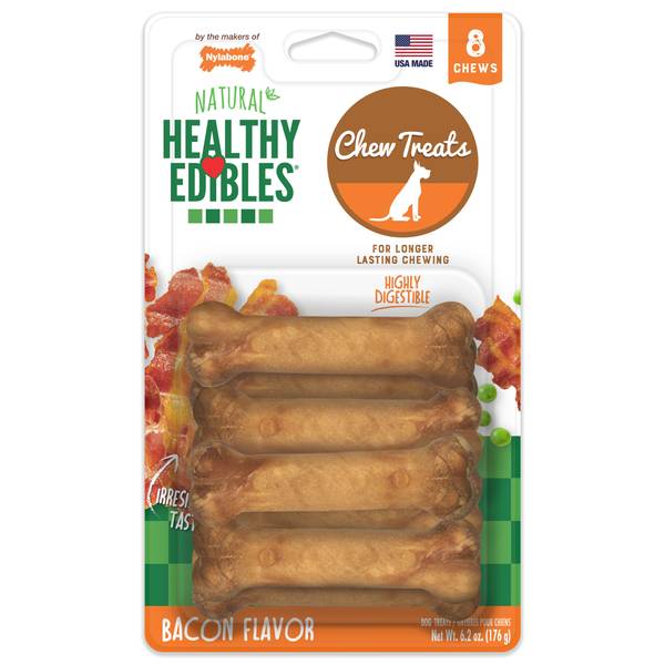 Photo of All-Natural Long Lasting Bacon Flavor Chew Treat, 50 lbs and Over