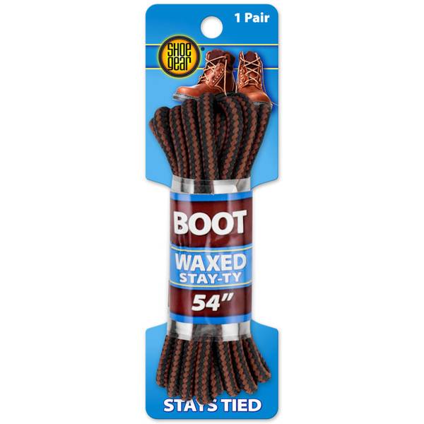 Shoe Gear Waxed Boot/Shoe Laces, Brown, 14 31114 Blain's Farm & Fleet