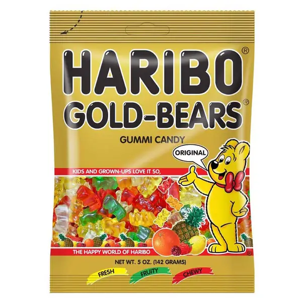Haribo Gold-Bears Original Fruit Flavor 5 Oz. Candy - Power Townsend Company