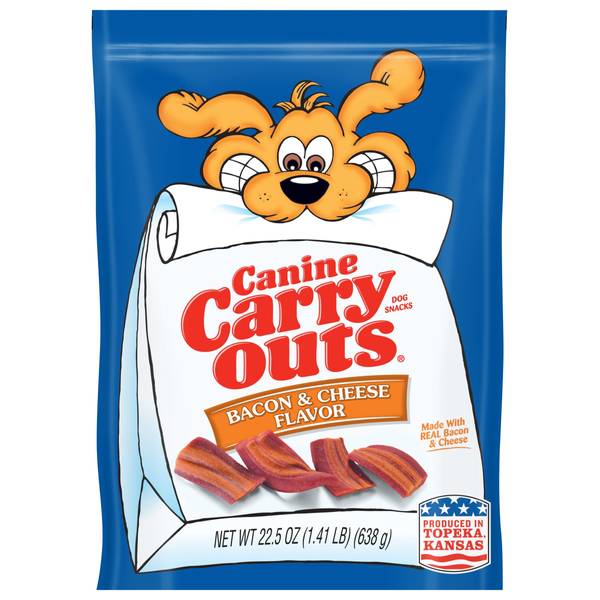 Canine Carry Outs Bacon & Cheese Dog Treats - 10079100520272 | Blain's