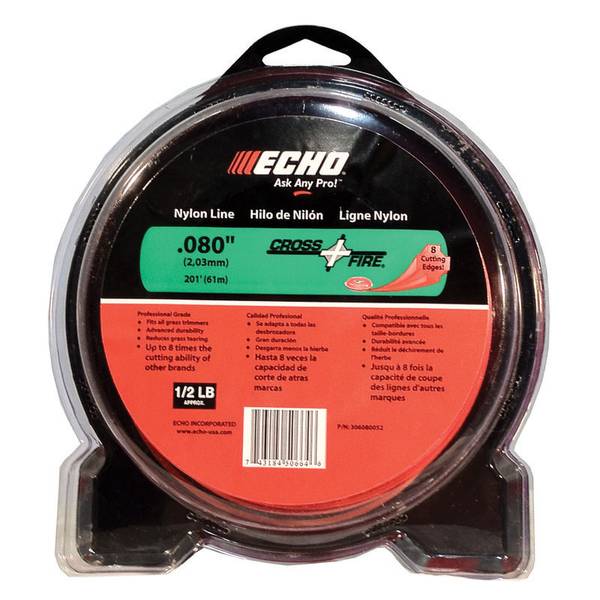 GENUINE ECHO CROSSFIRE TRIMMER LINE .105 1/2 LB PACKAGE
