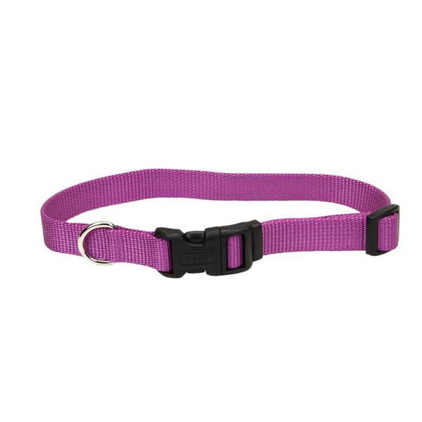 Coastal Pet Tuff Buckle Adjustable Nylon Collar, Orchid, 14-20