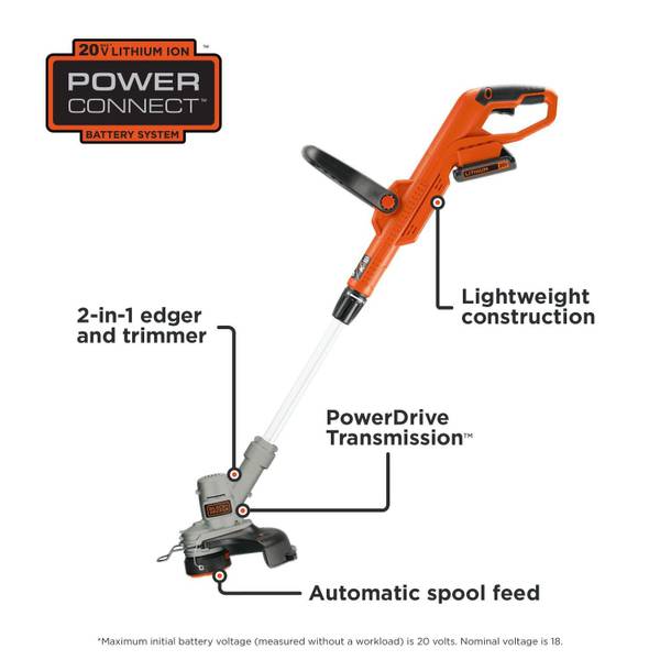 WEED EATER 20V BLACK AND DECKER WORKS WELLS - farm & garden - by