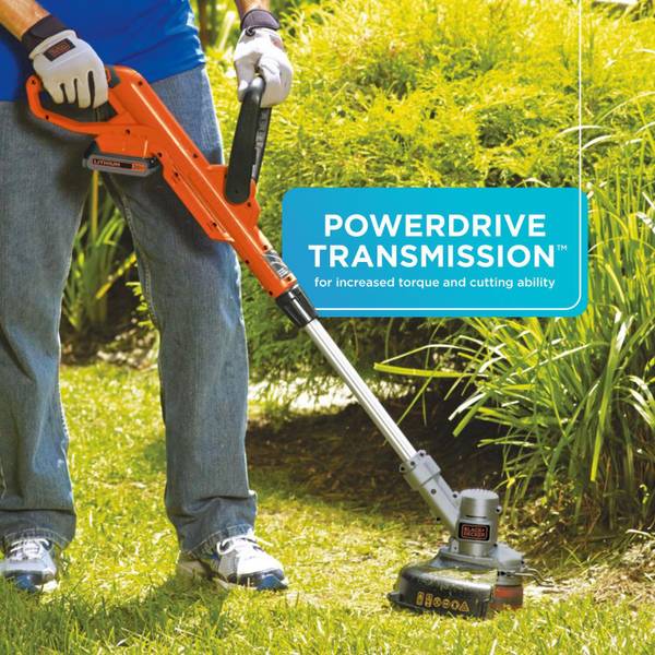 Black & Decker EasyFeed 20V MAX 12 In. Lithium Ion Straight Cordless String  Trimmer/Edger - Henery Hardware