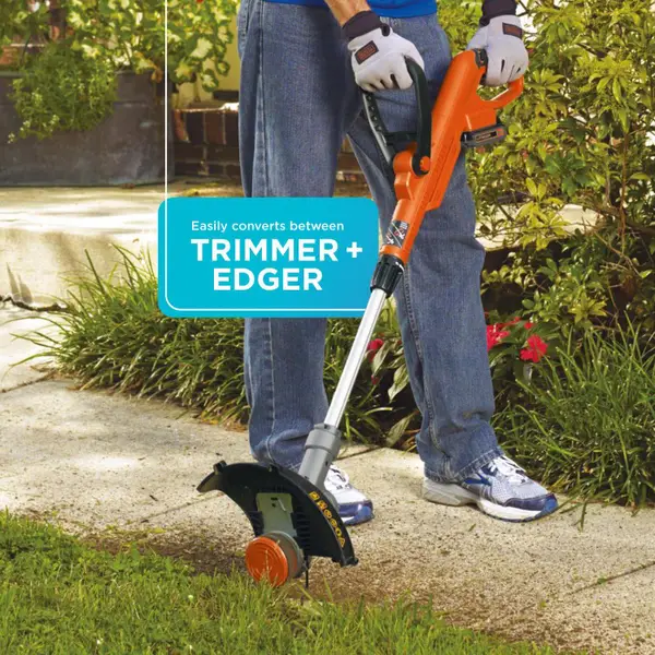 Black & Decker EasyFeed 20V MAX 12 In. Lithium Ion Straight Cordless String  Trimmer/Edger - Carr Hardware