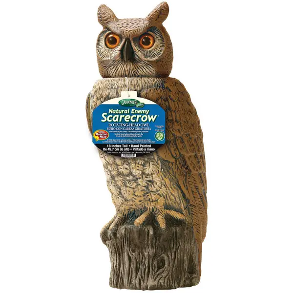 Dalen Prod Natural Enemy Scarecrow Rotating Head Owl - RHO4-CUS