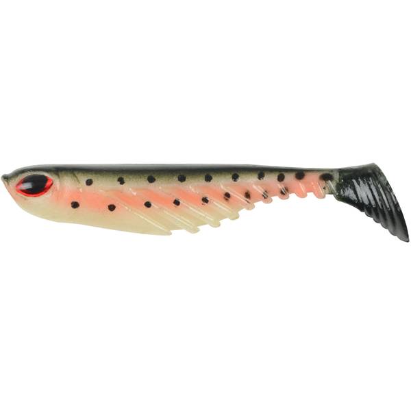 20 pack - 4 Paddle Tail Shad - RAINBOW TROUT - Paddle Tail Swim Bait - USA