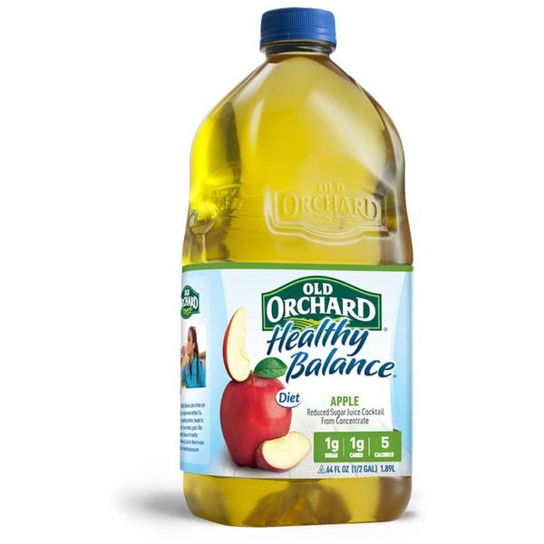 Old Orchard 64 Oz Heathly Balance Diet Apple Juice 050067 Blains