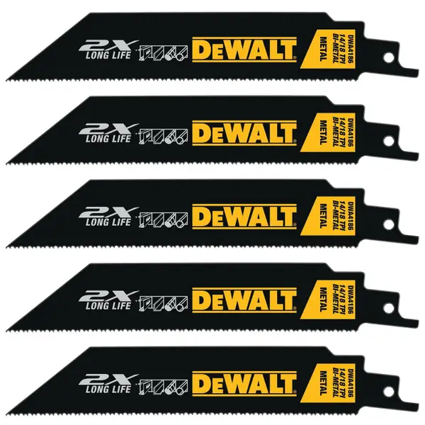 DEWALT ELITE SERIES™ Metal Cutting Carbide Tipped Reciprocating Saw Blades