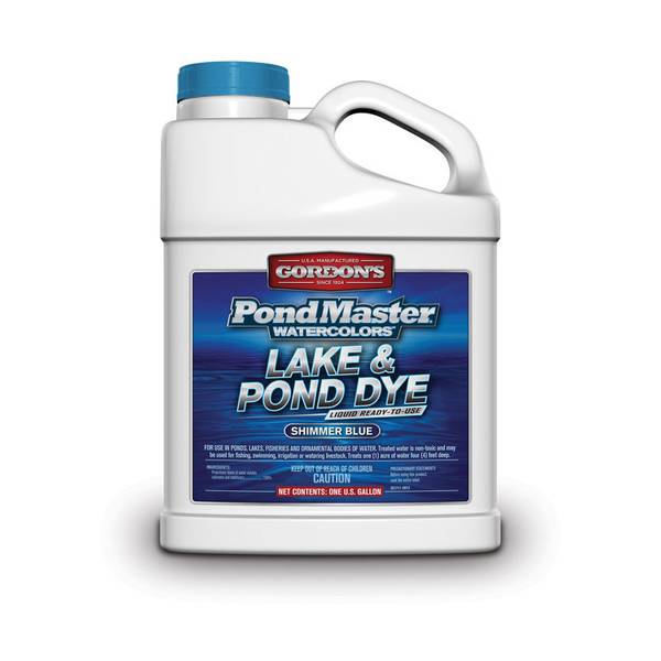Photo of 1 Gal PondMaster Watercolors Shimmer Blue Lake and Pond Dye