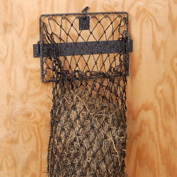 Tough-1 Hammered Finish Original Hay Hoops Collapsible Wall Feeder
