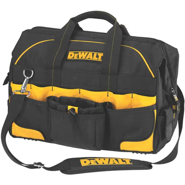 Dewalt Drawstring Bag Backpack Black with Yellow Dewalt Logo