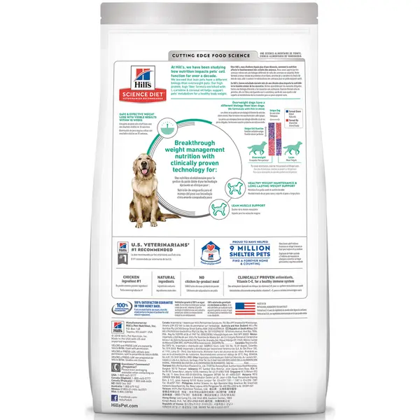 hill's science diet healthy weight dog food
