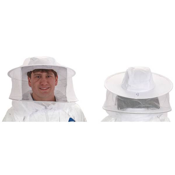 Bee Suit Smock Beekeeping Protective Goatskin Gloves Safely Clothes hat M 