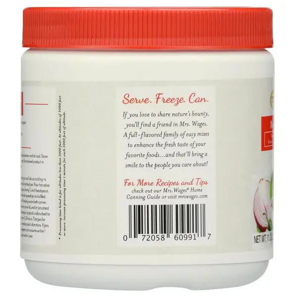 Mrs. Wages 11.2 oz Medium Salsa Canning Mix Canister - W536-W5425