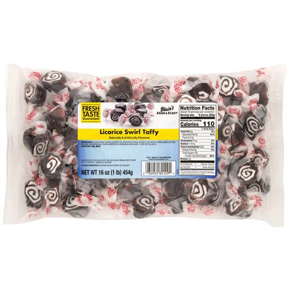 Blain's Farm & Fleet Licorice Swirl Salt Water Taffy 699439 Blain's