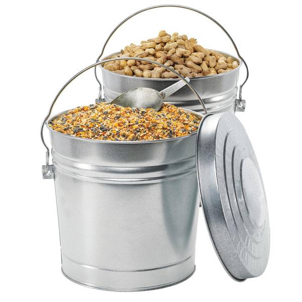 Behrens 6 Gallon Galvanized Steel Locking Lid Dry Storage Can