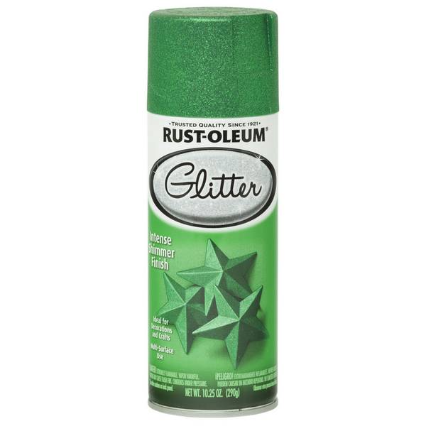 Rust-Oleum 277781 10.25 oz Specialty Glitter Spray Paint Kelly Green